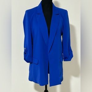NWT Tahari Royal Blue Long Blazer Size S